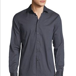 Karl Lagerfeld Paris Button Down Shirt Navy